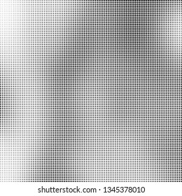 Halftone texture is monochrome. Abstract black and white background of dots