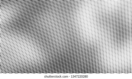 Halftone texture is monochrome. Abstract black and white background of dots
