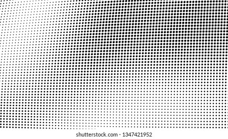Halftone texture is monochrome. Abstract black and white background of dots