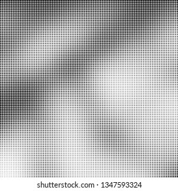 Halftone texture is monochrome. Abstract black and white background of dots