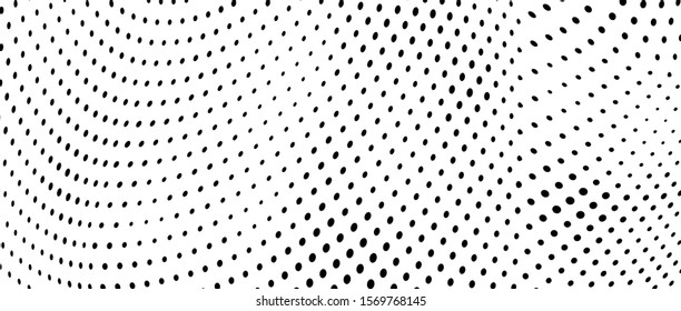 The halftone texture is monochrome. Vector chaotic background