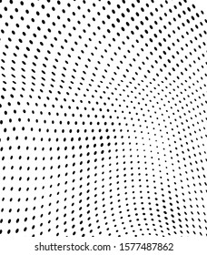 The halftone texture is monochrome. Vector chaotic background