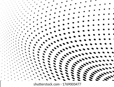 The halftone texture is monochrome. Vector chaotic background