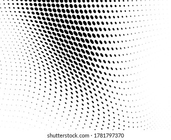 The halftone texture is monochrome. Vector chaotic background	