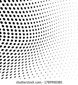 The halftone texture is monochrome. Vector chaotic background