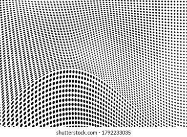 The halftone texture is monochrome. Vector chaotic background