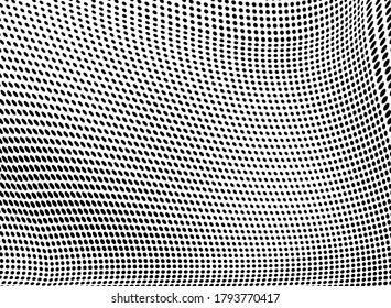 The halftone texture is monochrome. Vector chaotic background