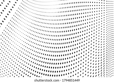 The halftone texture is monochrome. Vector chaotic background