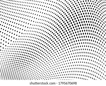 The halftone texture is monochrome. Vector chaotic background