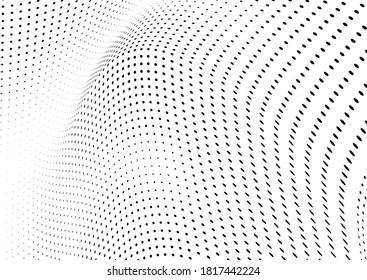 The halftone texture is monochrome. Vector chaotic background