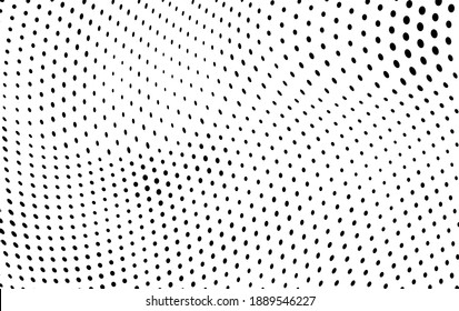 The halftone texture is monochrome. Vector chaotic background