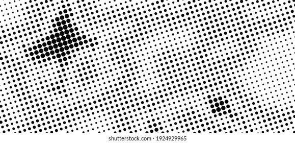 The halftone texture is monochrome. Vector chaotic background