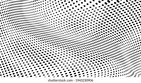 The halftone texture is monochrome. Vector chaotic background