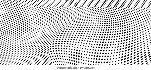 The halftone texture is monochrome. Vector chaotic background