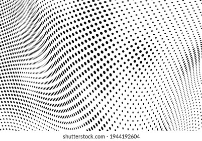 The halftone texture is monochrome. Vector chaotic background