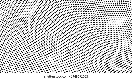 The halftone texture is monochrome. Vector chaotic background