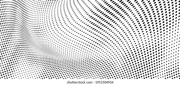 The halftone texture is monochrome. Vector chaotic background
