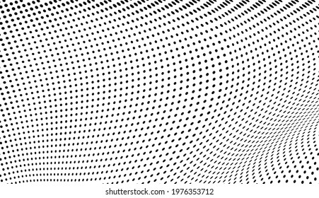 The halftone texture is monochrome. Vector chaotic background