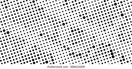 The halftone texture is monochrome. Vector chaotic background
