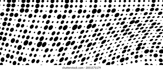 The halftone texture is monochrome. Vector chaotic background