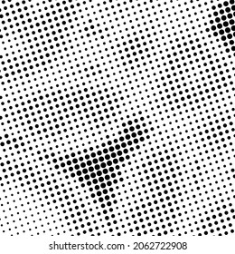 The halftone texture is monochrome. Vector chaotic background