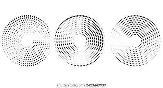 The halftone texture is monochrome. Vector chaotic background. vector ilustrator