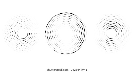 The halftone texture is monochrome. Vector chaotic background. vector ilustrator