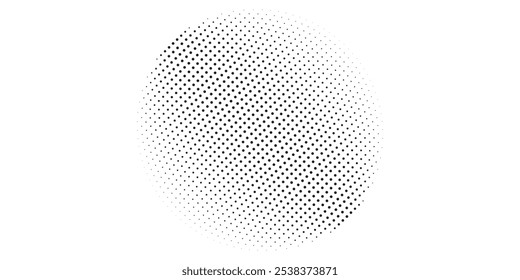 The halftone texture is monochrome. Vector chaotic background. modern