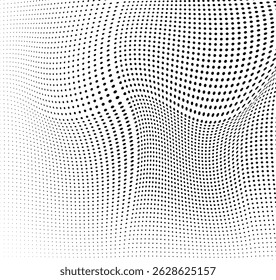 The halftone texture is monochrome. Vector chaotic background