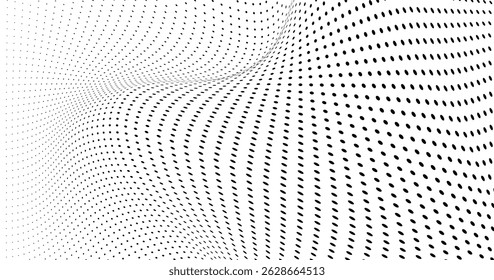 La textura de semitono es monocromo. Fondo caótico de Vector