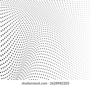 The halftone texture is monochrome. Vector chaotic background