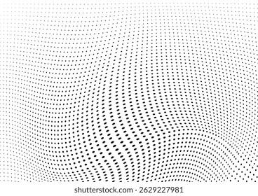 La textura de semitono es monocromo. Fondo caótico de Vector
