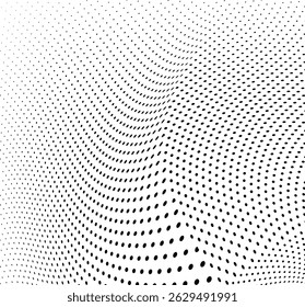 La textura de semitono es monocromo. Fondo caótico de Vector