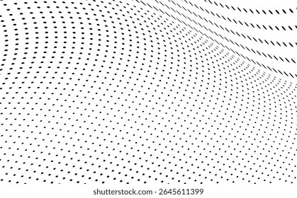 A textura de meio-tom é monocromática. Fundo caótico do vetor