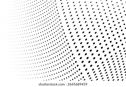 La textura de semitono es monocromo. Fondo caótico de Vector