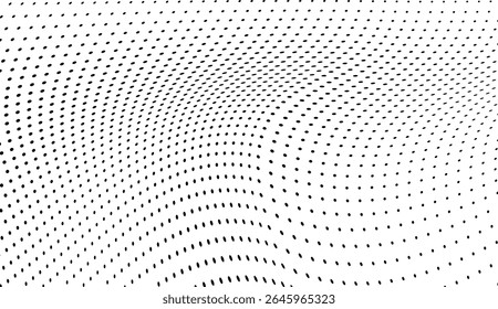 A textura de meio-tom é monocromática. Fundo caótico do vetor