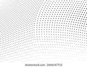 The halftone texture is monochrome. Vector chaotic background