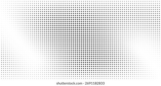 La textura de semitono es monocromo. Vector de fondo caótico punto medio áspero. superposición bonito gráfico viejo