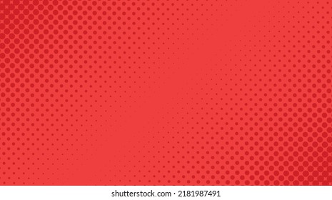 Halftone Textur auf rotem Vektorhintergrund.