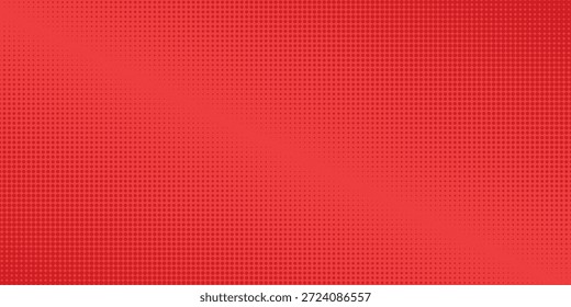 Textura de semitono sobre fondo de Vector de color rojo.