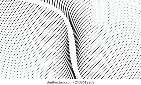 Halftone texture pattern background black and white vector image for backdrop or fashion style