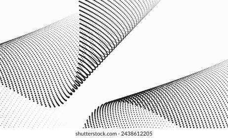 Halftone texture pattern background black and white vector image for backdrop or fashion style