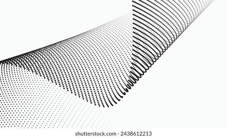 Halbton Textur Muster Hintergrund schwarz und weiß Vektor-Bild für Hintergrund oder Mode-Stil