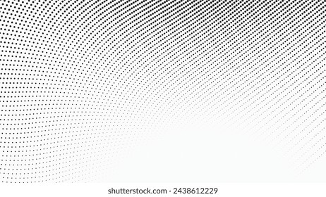 Halftone texture pattern background black and white vector image for backdrop or fashion style