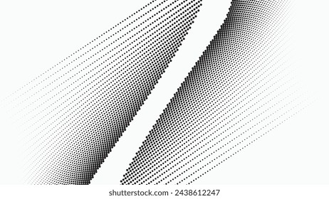 Halftone texture pattern background black and white vector image for backdrop or fashion style