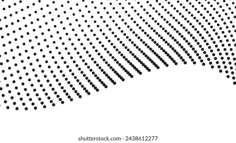 Halftone texture pattern background black and white vector image for backdrop or fashion style