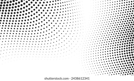 Halftone texture pattern background black and white vector image for backdrop or fashion style