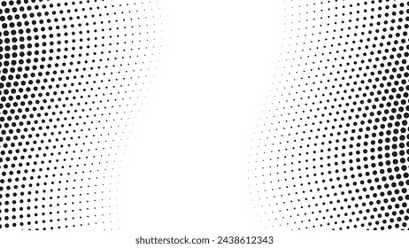 Halftone texture pattern background black and white vector image for backdrop or fashion style