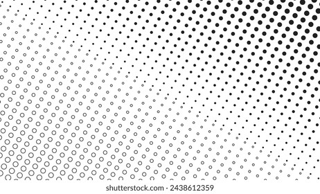 Halftone texture pattern background black and white vector image for backdrop or fashion style