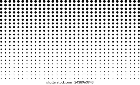 Halftone texture pattern background black and white vector image for backdrop or fashion style